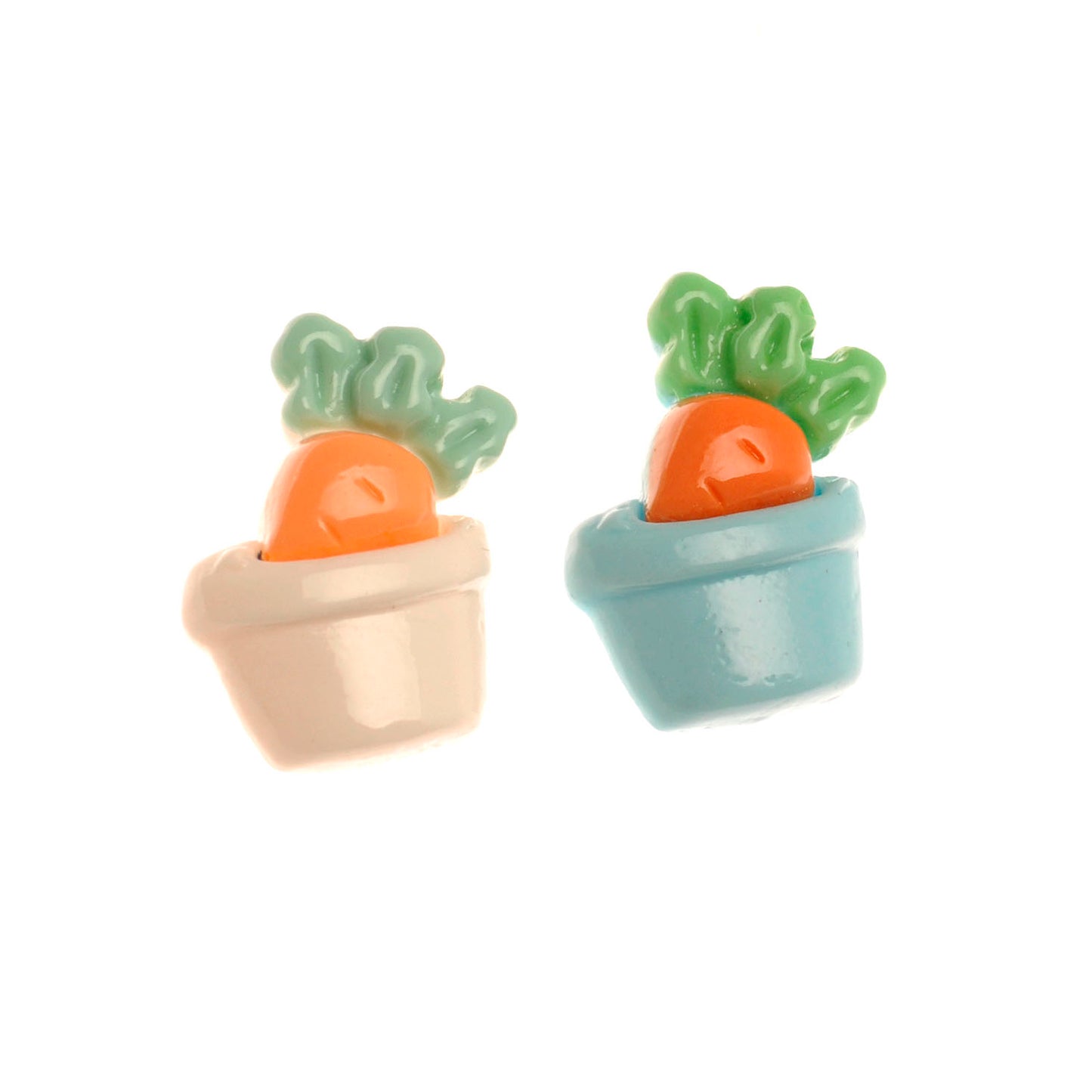 Molde de Silicone 1036 - Vasinhos com Cenoura - Páscoa 2,5cm