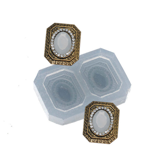 Molde de  Silicone 481 - Jóia Retangular Kross