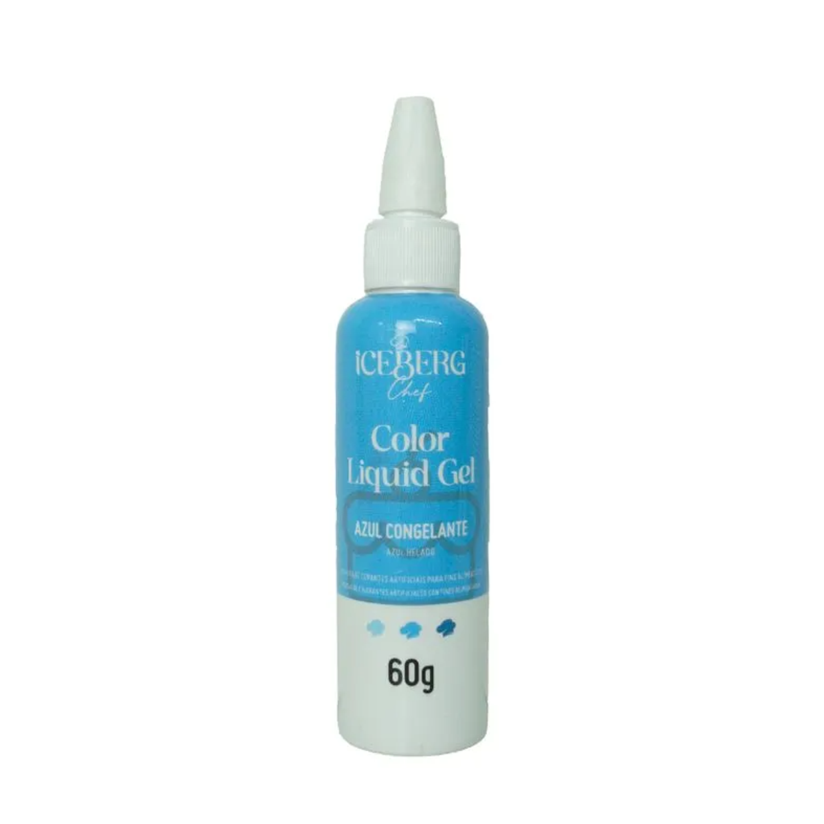 Corante Azul Congelante Liquid Gel 60g - Iceberg Chef Original