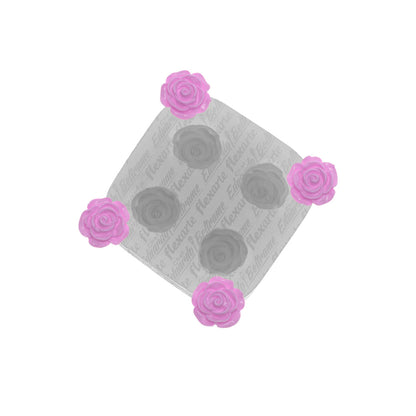 Molde de  Silicone 872 - Quarteto de Rosinhas Lakisha Flor - EB