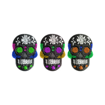 Molde de  Silicone 877 - Trio de Caveiras Catrina - Halloween