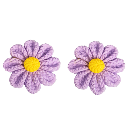 Molde de Silicone 1016 - Flores de Crochê Luella 2,8cm Flor
