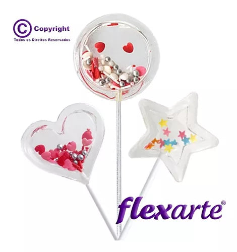 Kit  Sweet Buque - 3 Conjuntos - Pirulito Chocalho