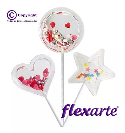 Kit  Sweet Buque - 3 Conjuntos - Pirulito Chocalho