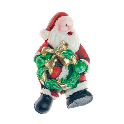 Molde de  Silicone 204 - Papai Noel c/ Guirlanda