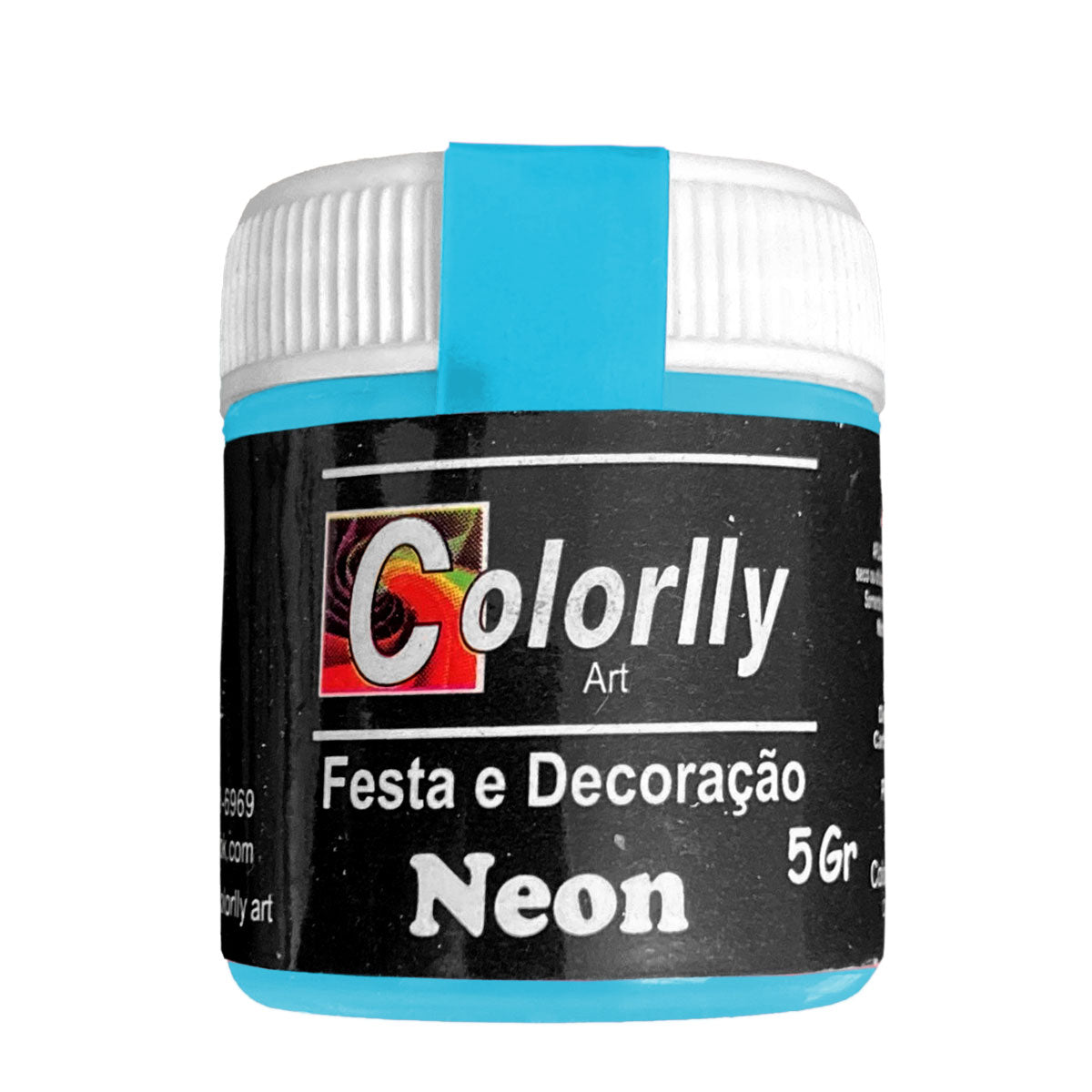 Pó para decoração - Neon Azul 5G - Colorlly