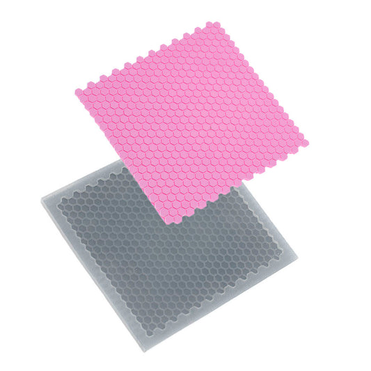 Molde de  Silicone 566 - Placa de Textura - Colméia Sextavada