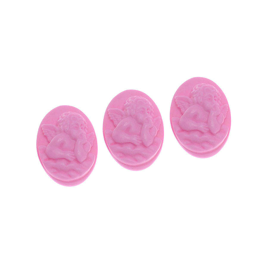 Molde de  Silicone 389 - Trio de Mini Anjos