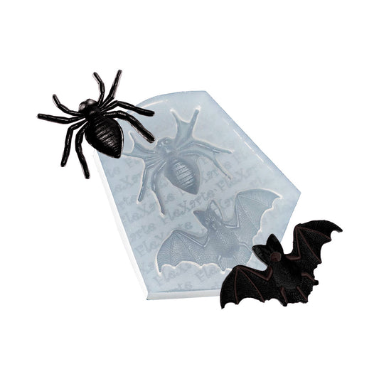 Molde de  Silicone 242 - Morcego + Aranha