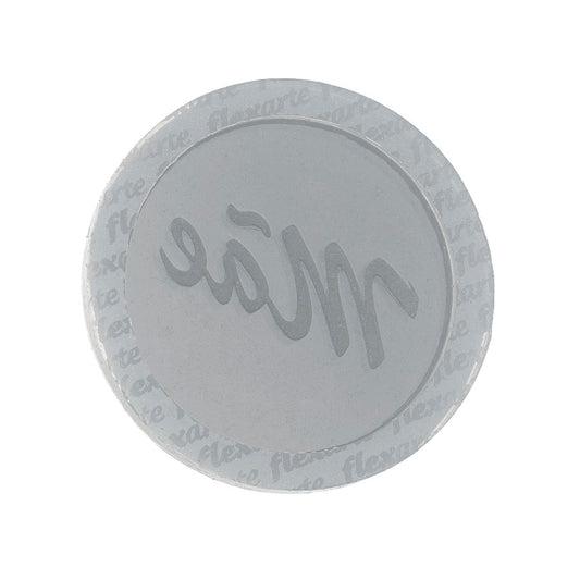 Molde de  Silicone 579 - Tampa de Pirulito Chocalho Redondo MÃE 6 Cm