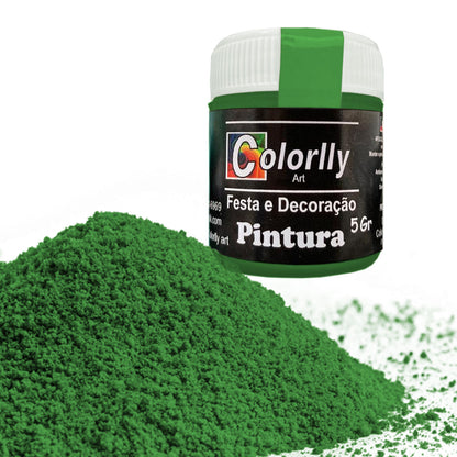 Pó para decoração - Pintura Verde 5g - Colorlly