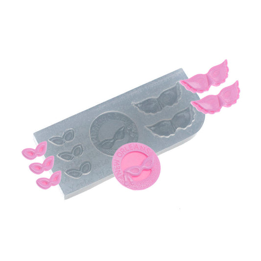 Molde de  Silicone 495 - Máscaras de Carnaval New Orleans