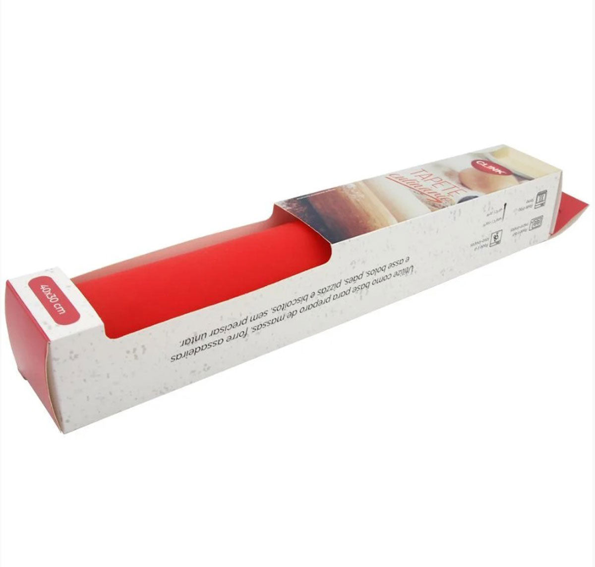 Tapete Culinário vermelho 40x30cm - Clink