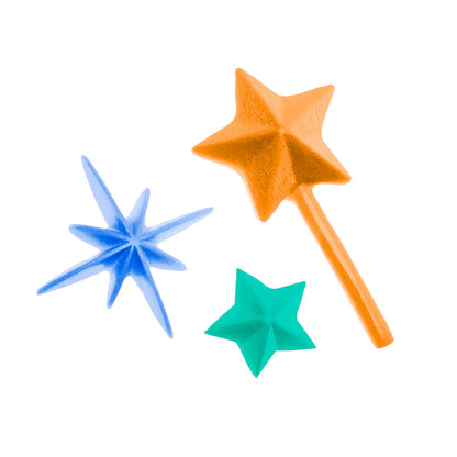 Molde de  Silicone 219 - Varinha + Estrelas - BLACK FRIDAY