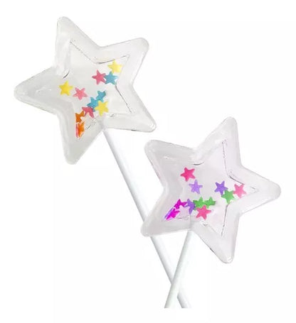 Kit  Sweet Buque - 3 Conjuntos Pirulito Estrela Chocalho