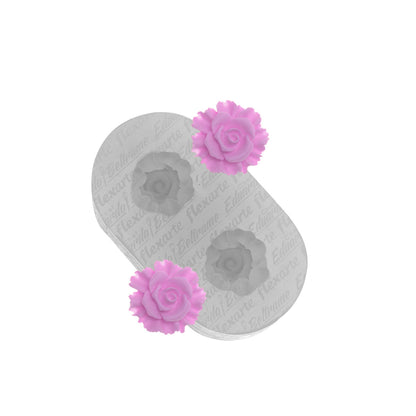 Molde de  Silicone 868 - Dupla de Flores Rhoda - EB