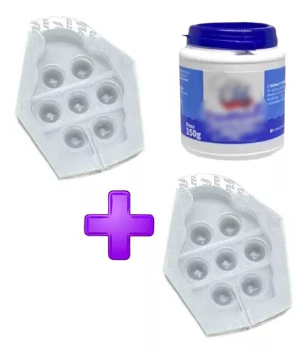 Kit C 2 Moldes Pirulitos Fidget 6cm Cupcake + Isomalt 150gr
