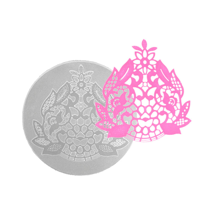 Molde de  Silicone 179 - Renda Oval - G Gigi