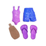 918 Conjunto Praia Verão 1 – Maiô + Bermuda + Chinelo