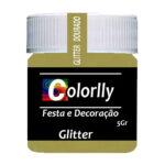 Pó Decoração Doces – Gliter Dourado 5G – Colorlly